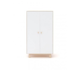 Merlin Wardrobe White/Birch - Oeuf NYC